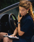 Image of a woman with her datebook
