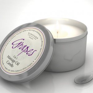 Vineyard Collection Grapes® 3 in 1 Massage Oil Candles