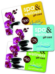 Spa Week Dads and Grads Gift Cards