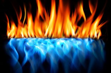 fire and ice = hot therapy and cold therapy
