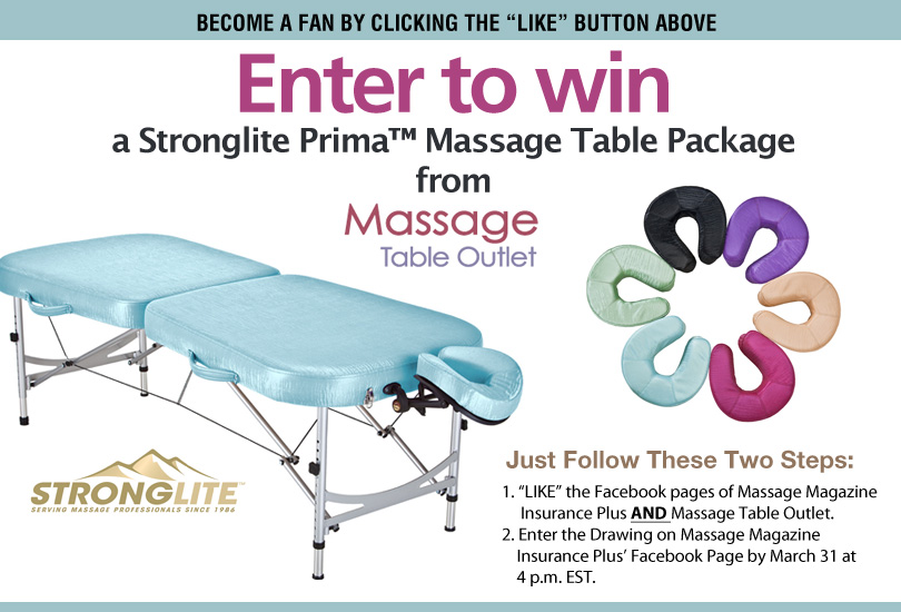 Massage Therapists Win a Prima Massage Table Package from Massage