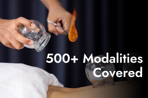 500 modalities covered with our professional liability insurance for massage therapists