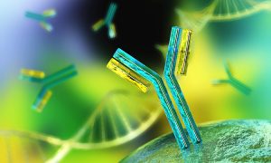 illustration of viruses and cells