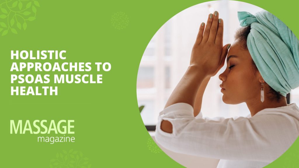 Woman Meditating and Relieving Psoas Muscle Through Exercise