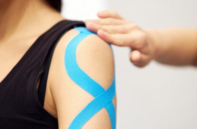 The use of kinesiology tape changes input into the brain, bringing more representation, to the brain, toward the painful region, which helps to change output.