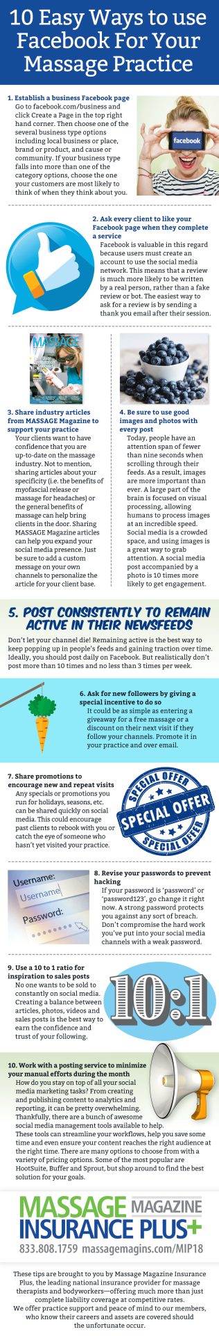 But where to do you start when building a massage Facebook page? Here are 10 quick and easy ways to get started.