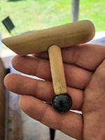 Round Tip L-bar Black