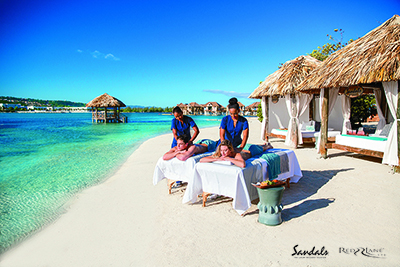 massage therapy at Sandals resorts