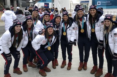 U.S. team massage therapist Jennifer Chee, CNMT, CCT, CKTP, CFT, SET, LMT, was rink-side when Rooney blocked the game-deciding puck. As a member of the team's five-member medical team, Cheehelped the team take the highest podium in Pyeongchang, South Korea. Learn more about massage at the Olympics