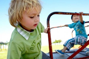 kids on merry-go-round