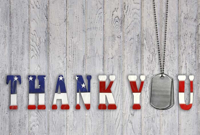 thank you with dog tag